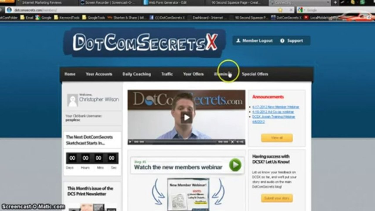 dot com secrets x - Squeeze page set up Start to Finish FREE Software Pt.1