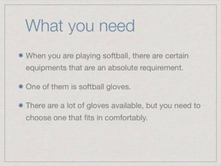 Benefits Of Playing Softball