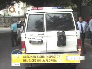 Asesinan a inspector del Cicpc en La Florida