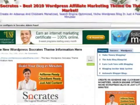 Wordpress Socrates Theme Best Affiliate Marketing Theme Web 2.0