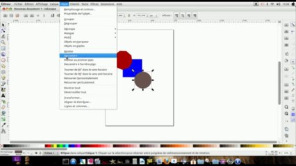 Formation inkscape position des objets