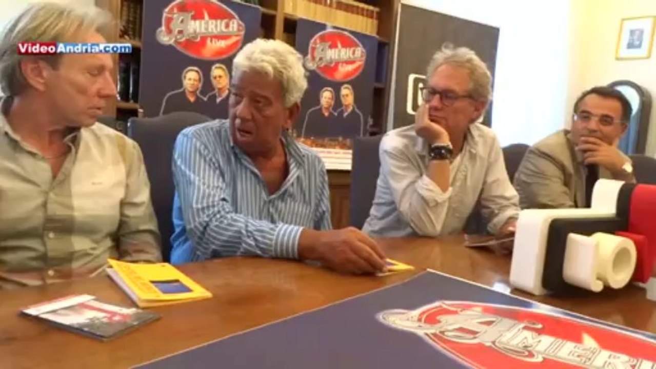 Gli America in concerto ad Andria: la conferenza stampa di presentazione