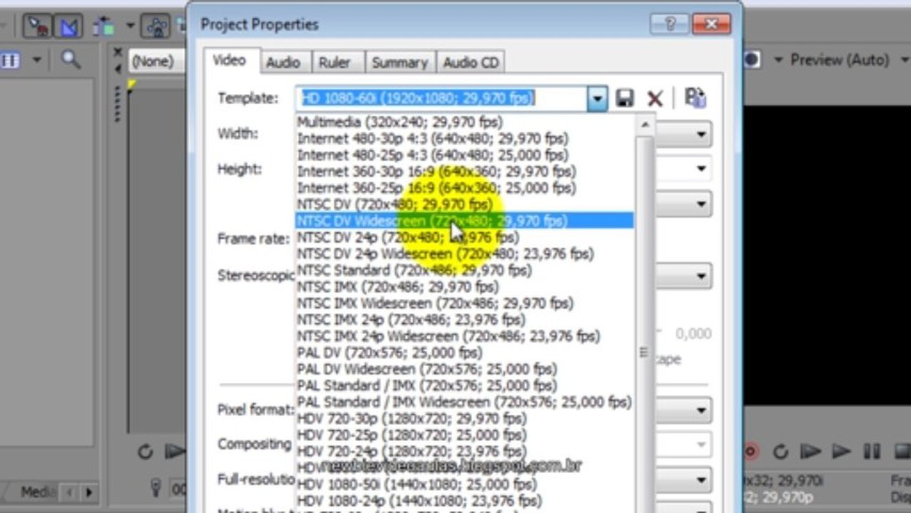 Vegas Básico - Aula 1 - Introdução, propriedades e adicionando os primeiros vídeos