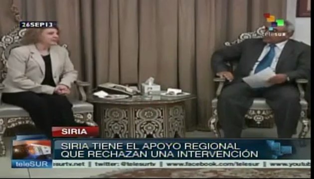 Pueblo sirio denuncia planes bélicos por parte de Occidente