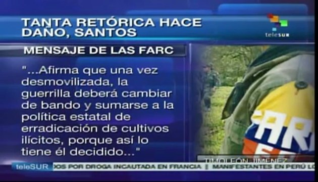 Timoleón Jiménez lanza comunicado sobre declaraciones de Santos