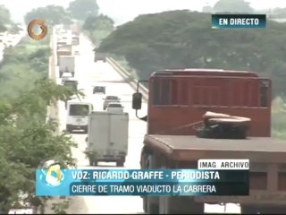 Cerrarán pista sur del viaducto La Cabrera para rehabilitación este viernes
