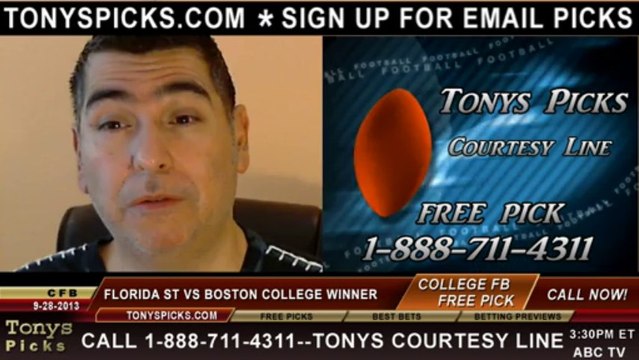 Boston College Eagles vs. Florida St Seminoles Pick Prediction NCAA College Football Odds Preview 9-28-2013