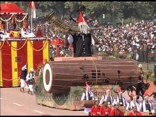 Tableau of Chhattisgarh State displayed on Republic Day