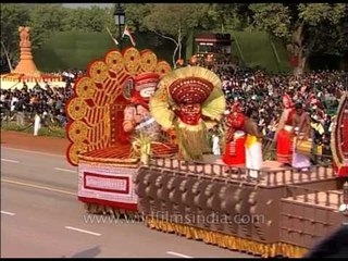 Tableau of Kerela displayed on Republic Day