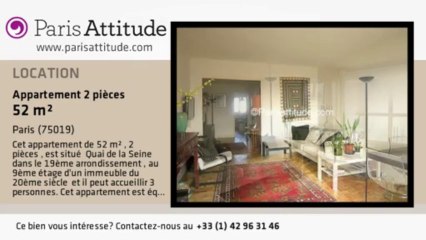 Appartement 1 Chambre à louer - Canal de l'Ourcq, Paris - Ref. 7083