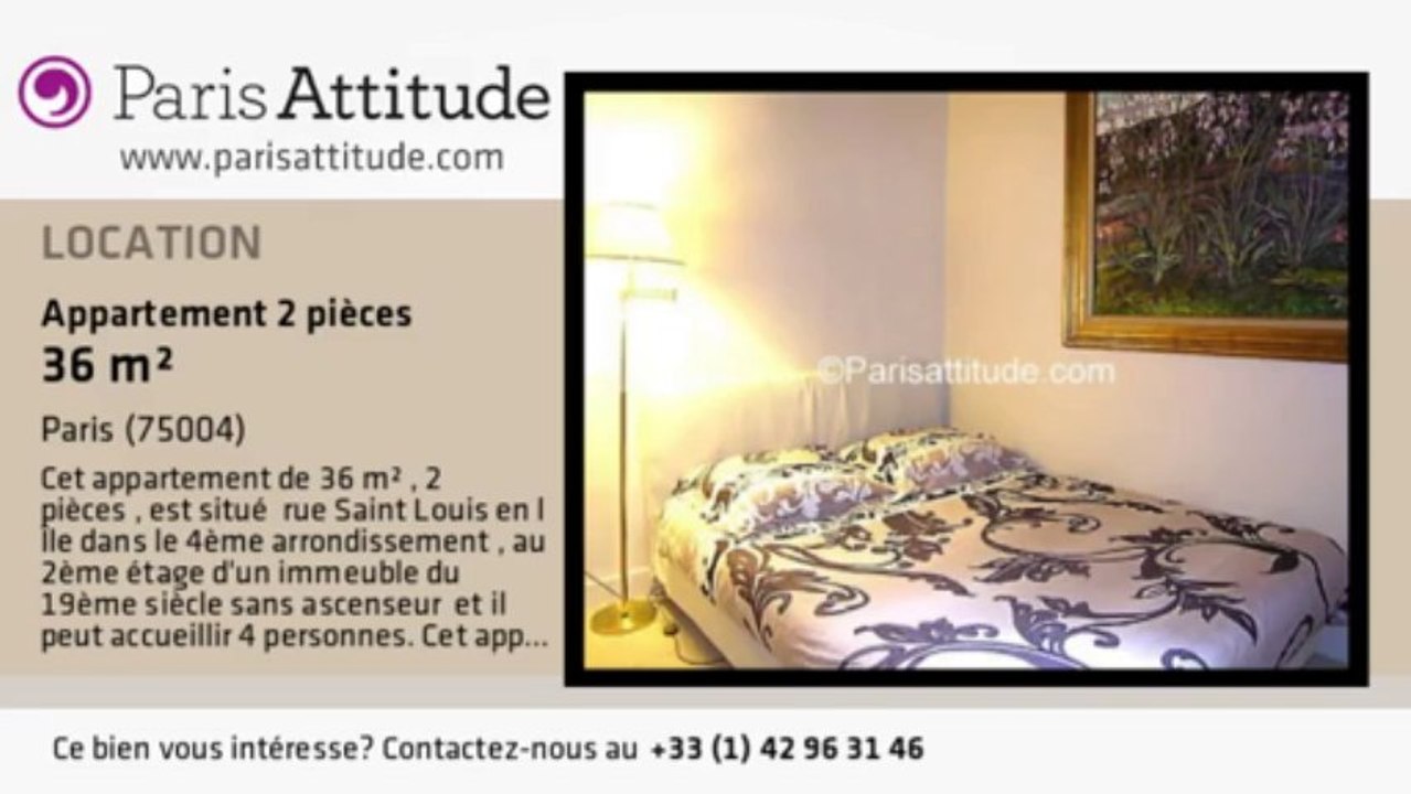 Appartement 1 Chambre à louer - Ile St Louis, Paris - Ref. 5224