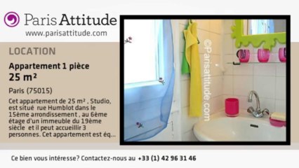 Appartement Studio à louer - Bir Hakeim, Paris - Ref. 6706