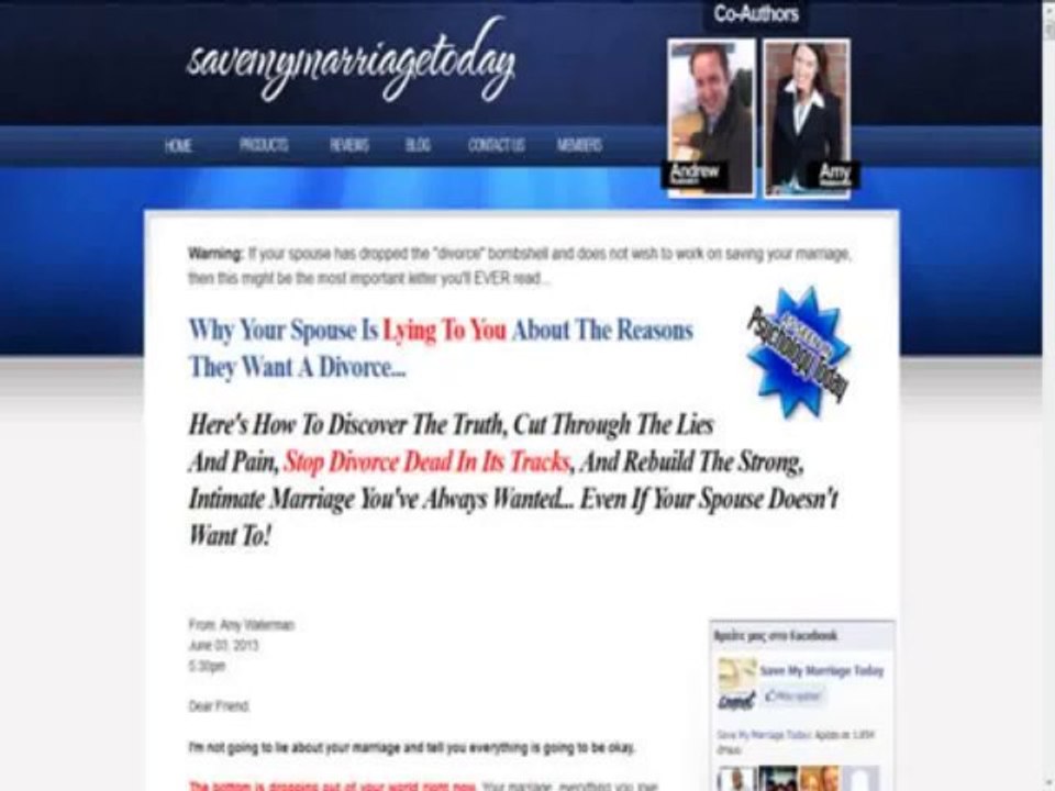 Save My Marriage Today - Now Make Recurring Commissions!! Order Now
