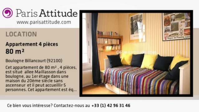 Appartement 3 Chambres à louer - Boulogne Billancourt, Boulogne Billancourt - Ref. 5896