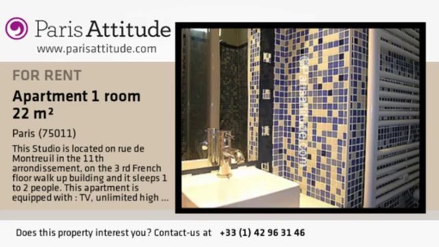 Studio Apartment for rent - Nation, Paris - Ref. 7228