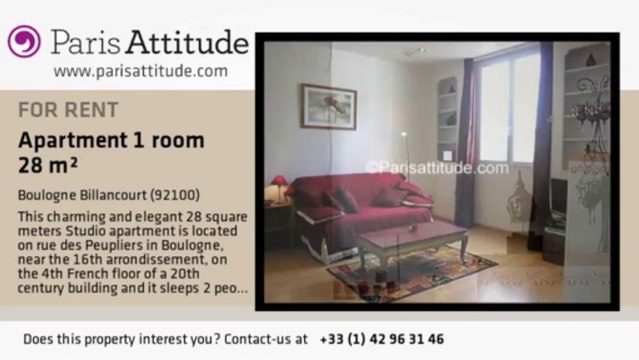 Studio Apartment for rent - Boulogne Billancourt, Boulogne Billancourt - Ref. 4820