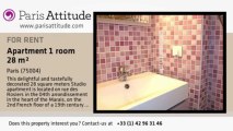 Studio Apartment for rent - St Paul, Paris - Ref. 3924