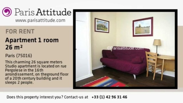 Studio Apartment for rent - Avenue Foch, Paris - Ref. 2448