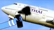 Thai Airways blacks out its own logo on plane after crash landing