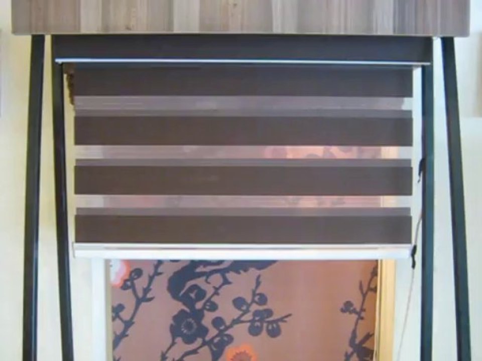 Motorized Zebra Blind - Marvi Interiors