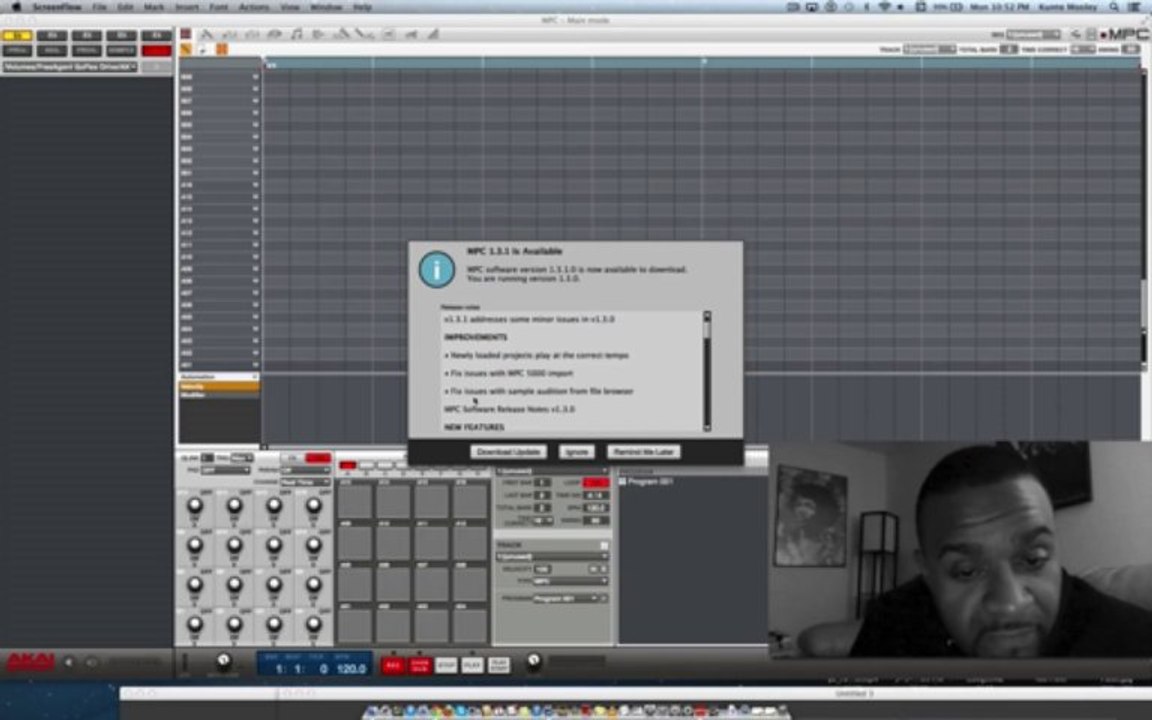 AKAI MPC RENAISSANCE/STUDIO UPDATE  VERSION 1.3...