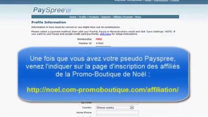 Inscription Chez Payspree