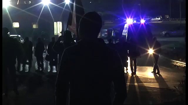 Pomigliano (NA) - Blocchi stradali e presidio dei lavoratori Fiat -2- (27.09.13)