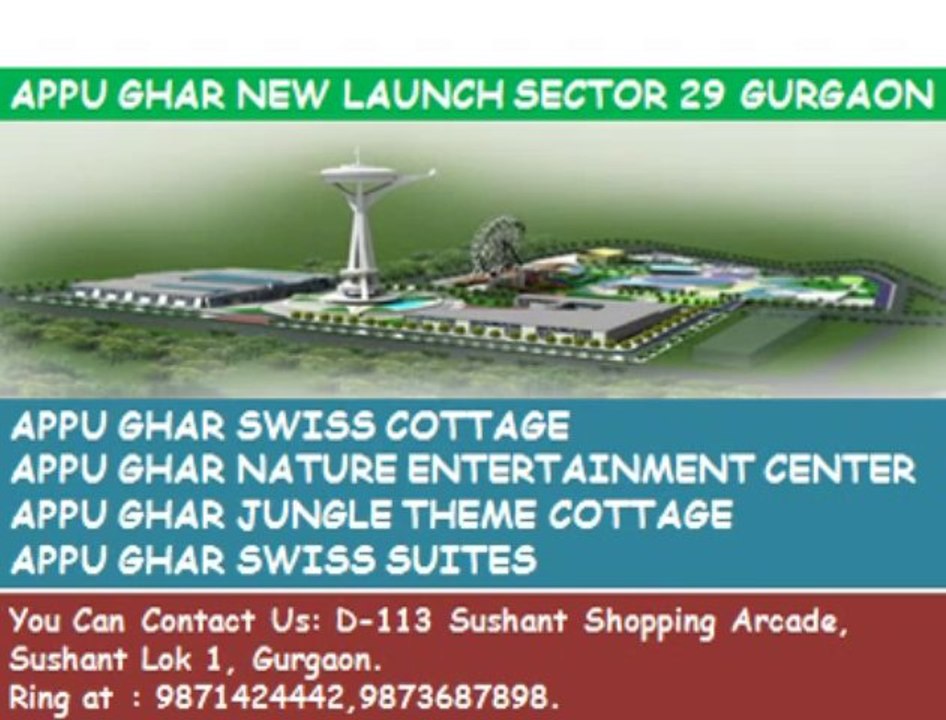 Appu Ghar NEC%//%9871424442%\\%fully furnished jungle theme,swiss cottage