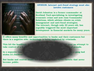 Bradley Associates Internet anti-fraud strategy involve customers