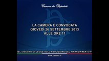 Roma - Camera - 17° Legislatura - 85° seduta (26.09.13)
