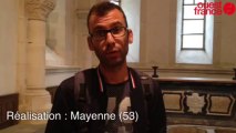 Nuit blanche Mayenne investit la crypte de la basilique Notre-Dame - Deux vidéos diffusées dans la crypte.