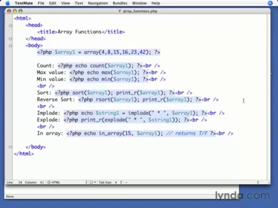 PHP Training - Array Functions - Part 15 - ViDHIPPo.Com