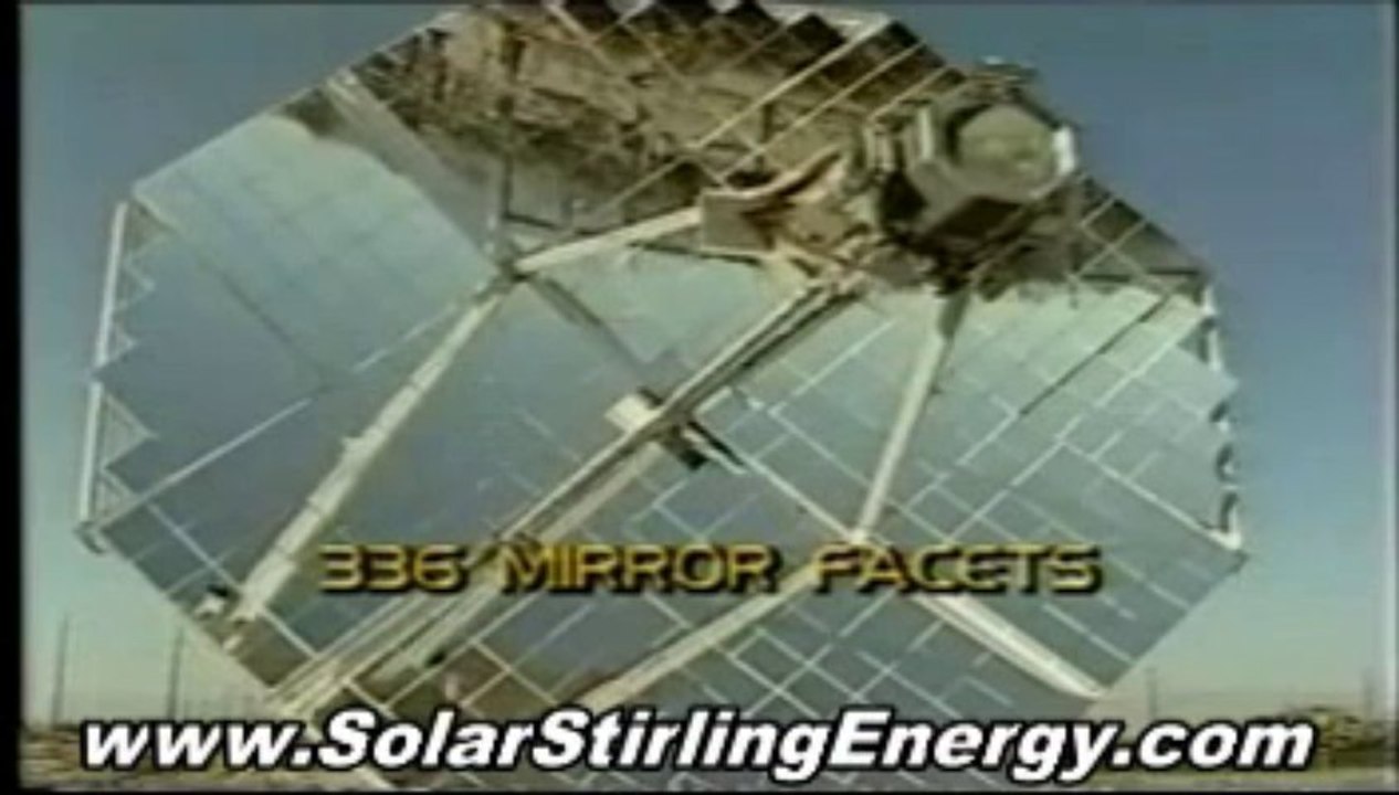 Solar Stirling Plant - The Energy of Tomorrow, In Your Home Today!
