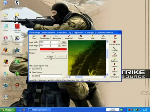 video aula half life logo creator cs 1.6