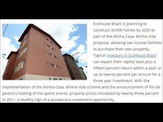 EcoHouse Brazil – Sporting Events Spur Regeneration
