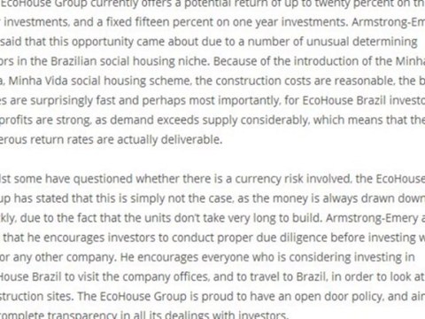 An introduction to the EcoHouse Group l EcoHouse Brazil