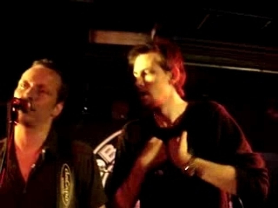 Tim on stage at Redback