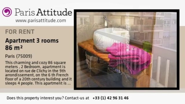 2 Bedroom Apartment for rent - Place de Clichy, Paris - Ref. 6699