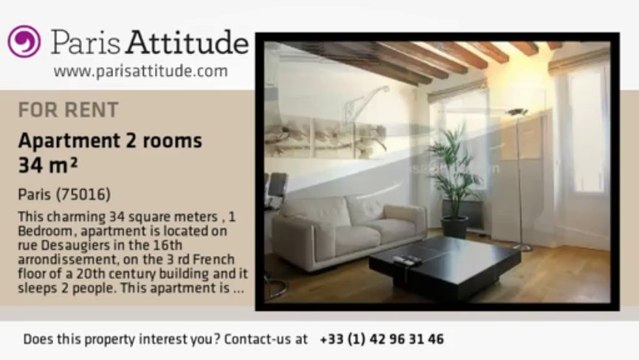 1 Bedroom Apartment for rent - Mirabeau, Paris - Ref. 7747