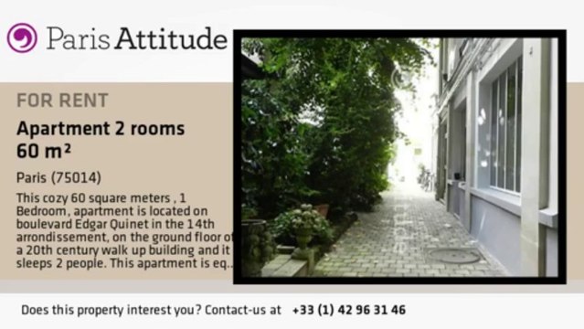 1 Bedroom Duplex for rent - Montparnasse, Paris - Ref. 8665