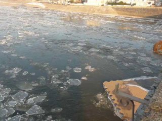 La Loire vue du Pont Dumnacus le 11 février 2012