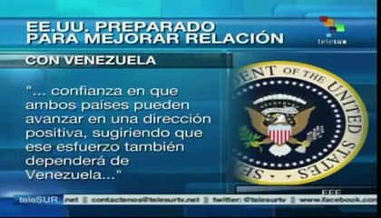 EE.UU. dispuesto a mejorar relaciones con Venezuela