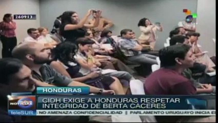 CIDH exige a Honduras respetar integridad de Berta Cáceres