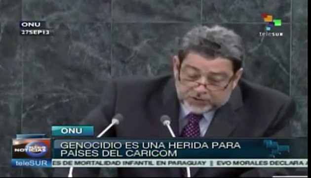 Ralph Gonsalves exige compensación a Europa por esclavitud y genocidio