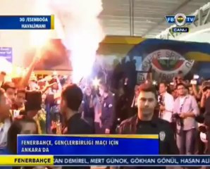 Fenerbahçe Ankara'da büyük bir taraftar coşkusuyla karşılandı