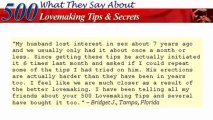 500 Lovemaking Tips and Secrets - Couples Make Using Lovemaking Positions