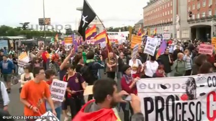 Manifestación para pedir la abolición de la Monarquía