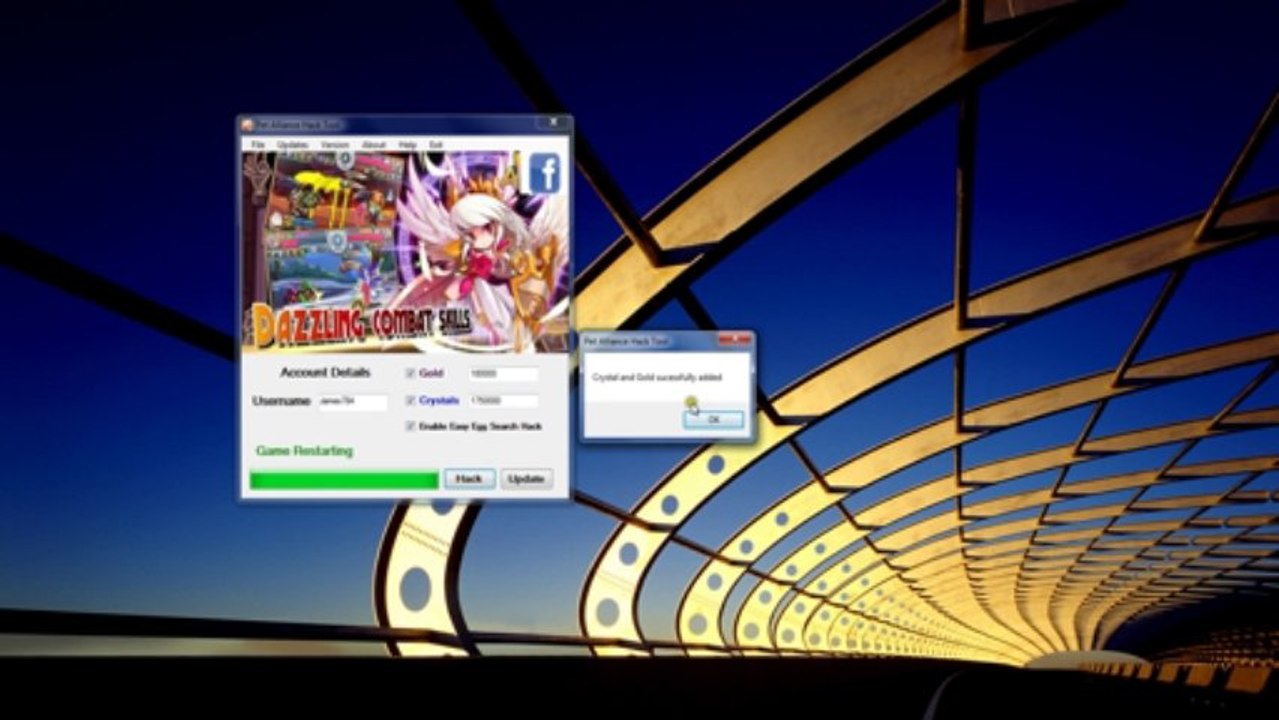 Facebook 2013 Pet Alliance Crystal and Gold Hack