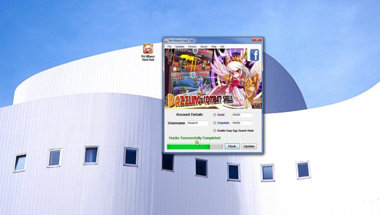 Facebook Pet Alliance Crystal and Gold Hack