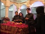 bilawal and aseefa bhutto zardari at nusrat bhutto grave